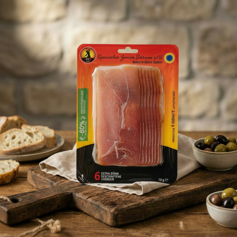 Spanischer Jamón Serrano g.t.S 70 g
