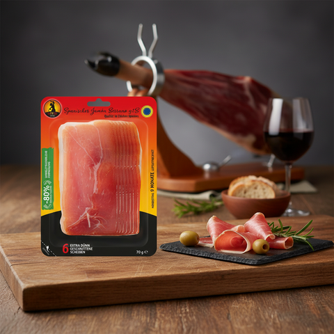 Spanischer Jamón Serrano g.t.S 70 g